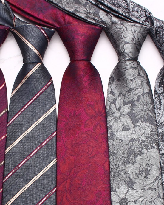 Lei'er plaid casual tie for banquets, striped cashew flower pattern tie, Korean style 8cm tie factory.