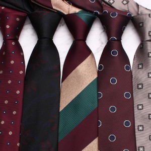 Leier 8cm business striped ties, men's polyester ties, jacquard business vintage ties, and manufacturers supply them.