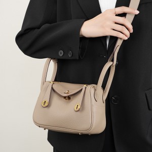 2025 new style women's bag, Lindy mini genuine leather shoulder and crossbody bag, pillow bag, versatile Lindy small doctor bag