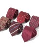 Lei'er new red series 8cm polyester jacquard business suit ties, bulk tie manufacturer in stock.