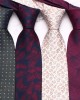 Lei'er burgundy men's tie, vintage groom wedding tie, yarn-dyed polyester silk business tie manufacturers in stock